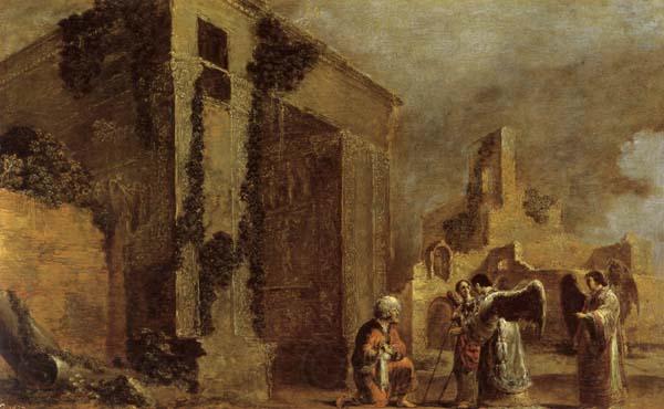 BRAMER, Leonaert Abraham and the Three Angels France oil painting art